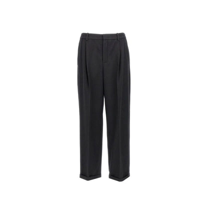 Cashmere And Wool Flannel 90'S Striped Pants