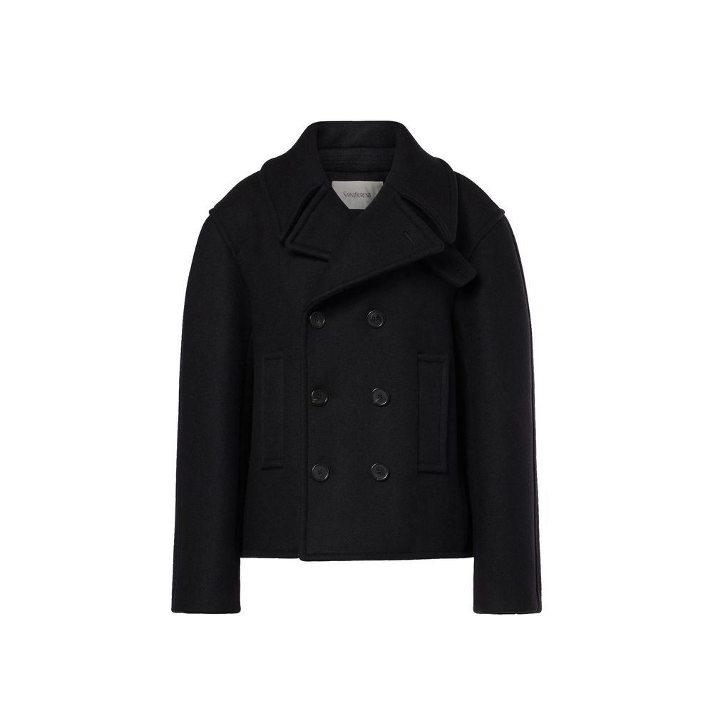 Oversized Virgin Wool Peacoat