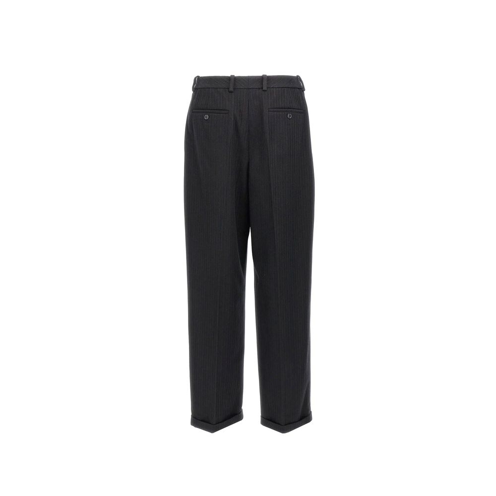 Cashmere And Wool Flannel 90'S Striped Pants