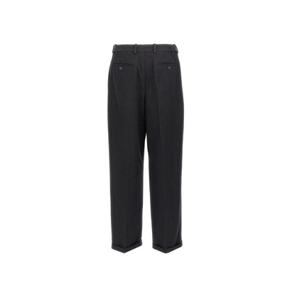 Cashmere And Wool Flannel 90'S Striped Pants