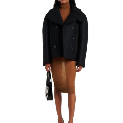Oversized Virgin Wool Peacoat