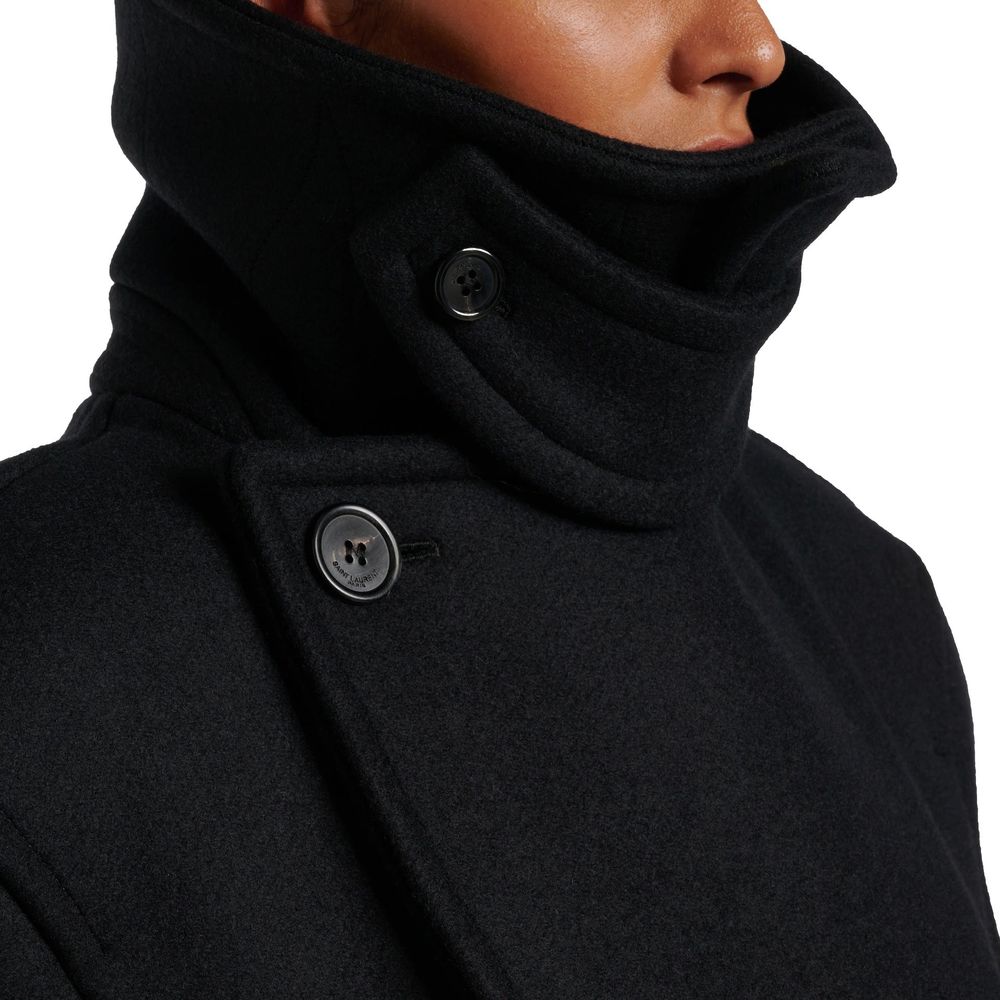 Oversized Virgin Wool Peacoat