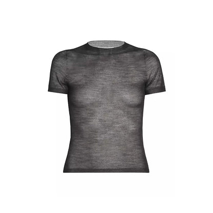 Sheer Knit T-Shirt