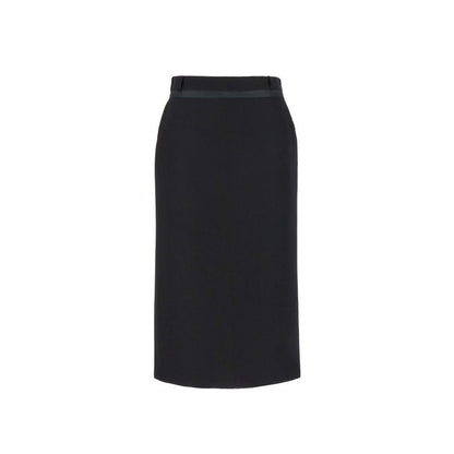 Virgin Wool Grain De Poud Skirt
