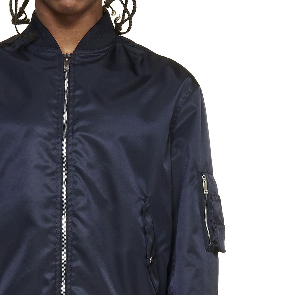 Printed Neon Universe Bomber Jacket