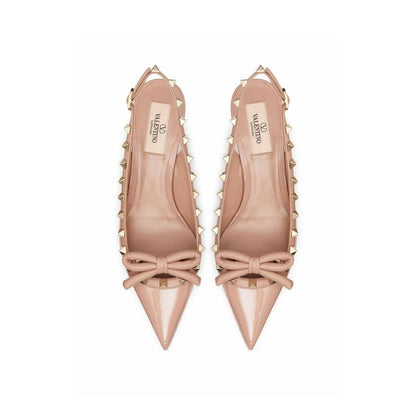Leather Slingback Pumps
