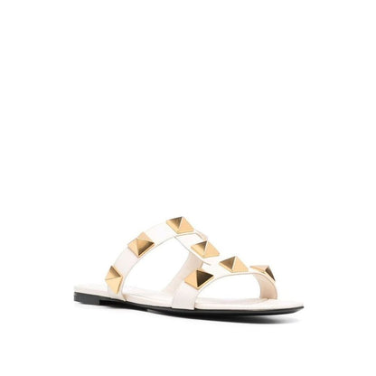 Roman Stud Leather Flat Sandals