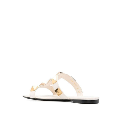 Roman Stud Leather Flat Sandals