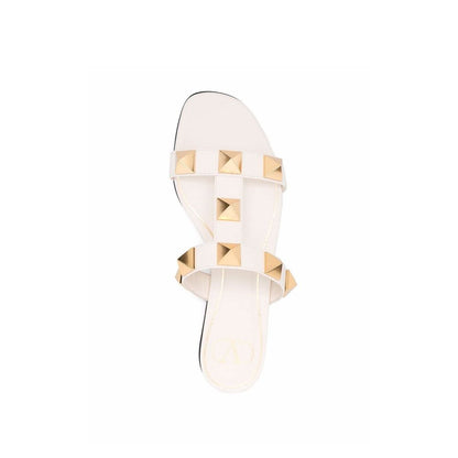 Roman Stud Leather Flat Sandals