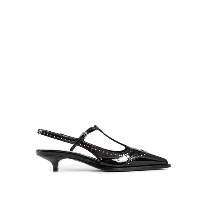 Leather Slingback Pumps