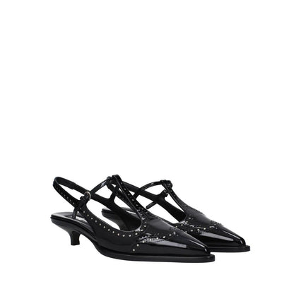 Leather Slingback Pumps