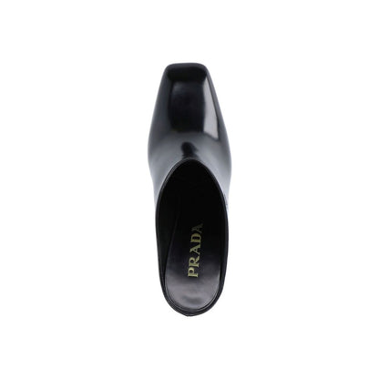Leather Logo Mules
