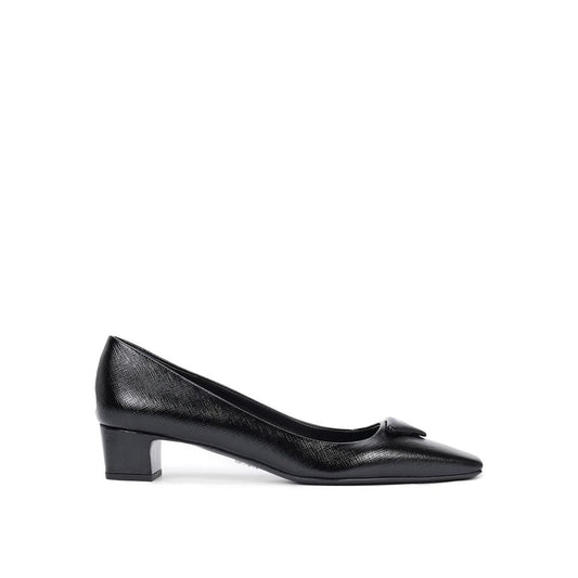 Saffiano Leather Pumps