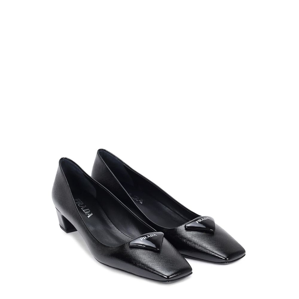 Saffiano Leather Pumps