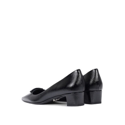 Saffiano Leather Pumps