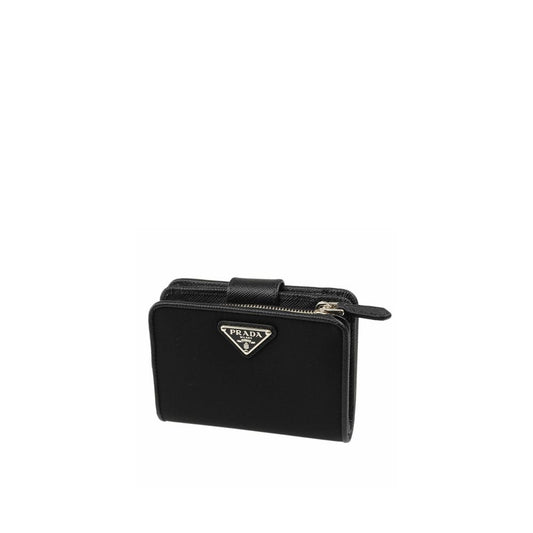 Nylon and Leather French Wallet