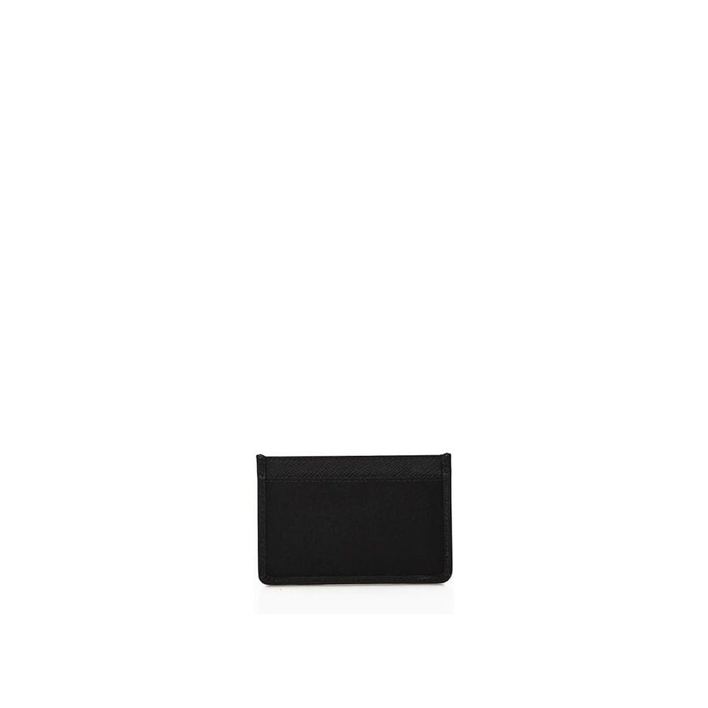 Nylon And Leather Card Holder