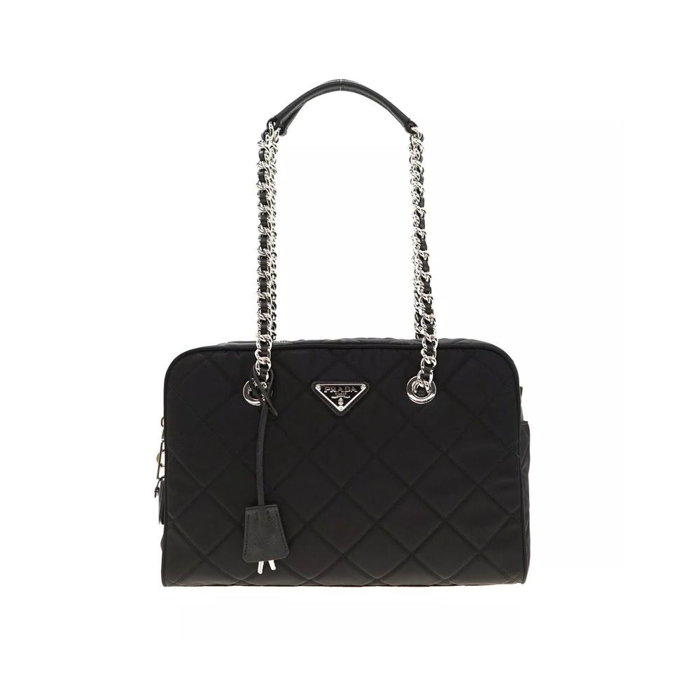 Quilted Nylon Shoulder Bag