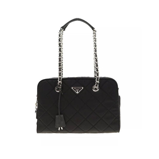 Quilted Nylon Shoulder Bag