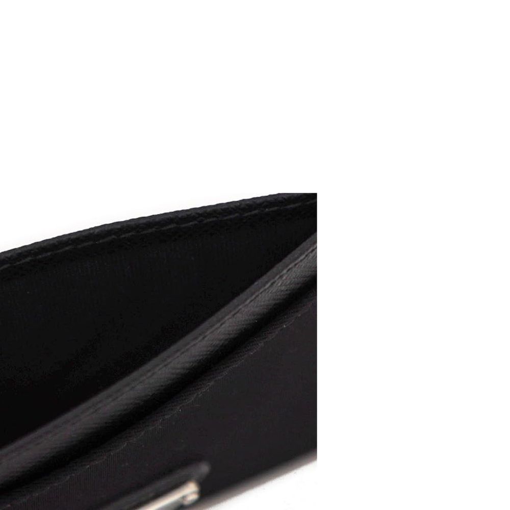 Nylon And Leather Card Holder