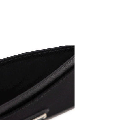 Nylon And Leather Card Holder