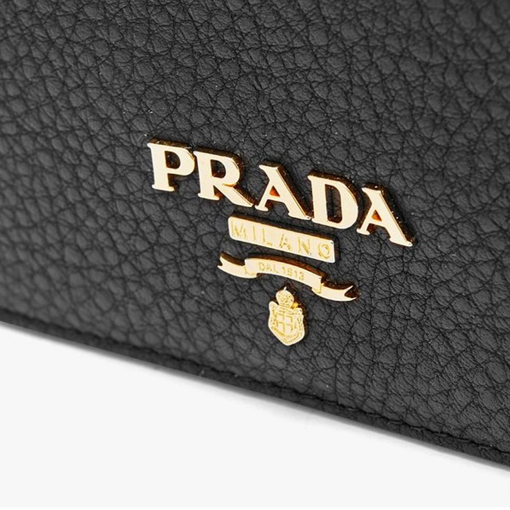 Logo Leather Card Holder