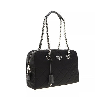 Quilted Nylon Shoulder Bag