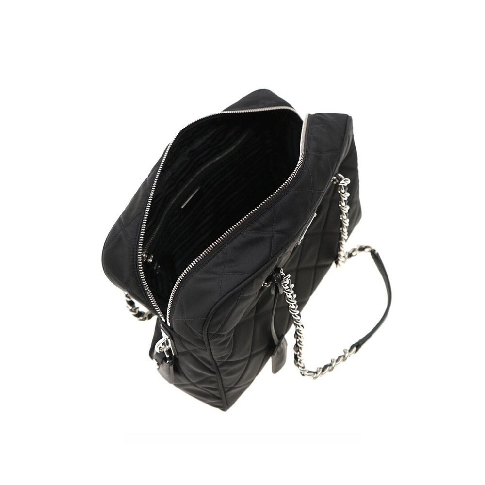 Quilted Nylon Shoulder Bag