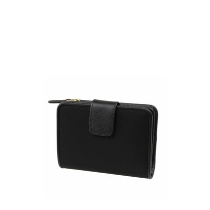 Nylon and Leather French Wallet