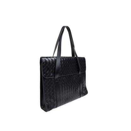 Intrecciato Leather Briefcase