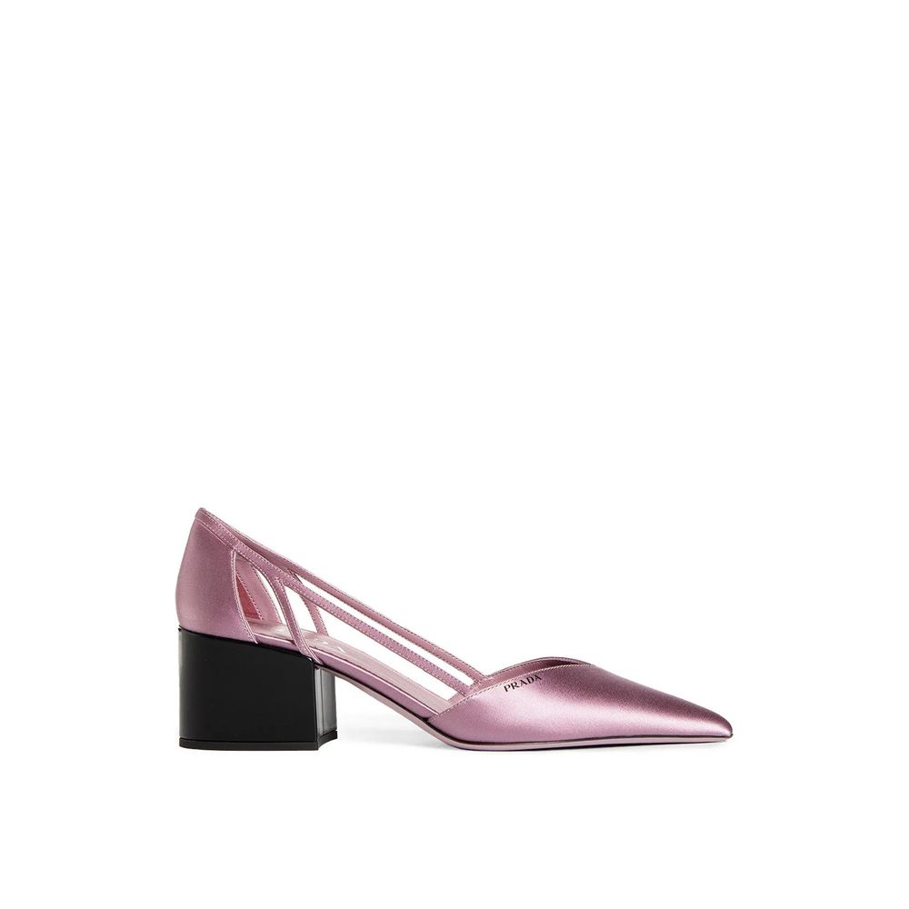 Satin Cut-Out Pumps