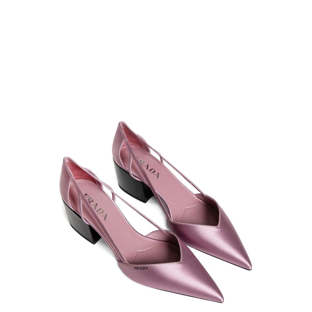 Satin Cut-Out Pumps