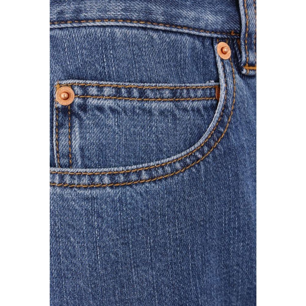 Wide Leg Denim Jeans