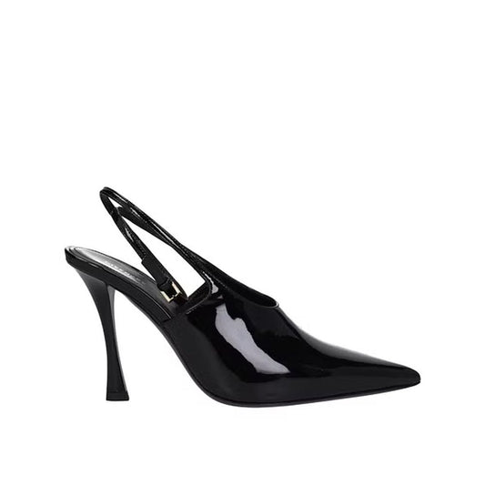 Leather Slingback Pumps