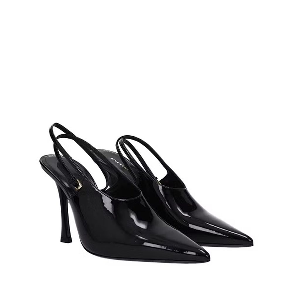 Leather Slingback Pumps