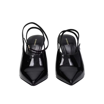 Leather Slingback Pumps
