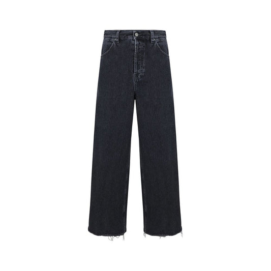 Wide-Leg Denim Jeans