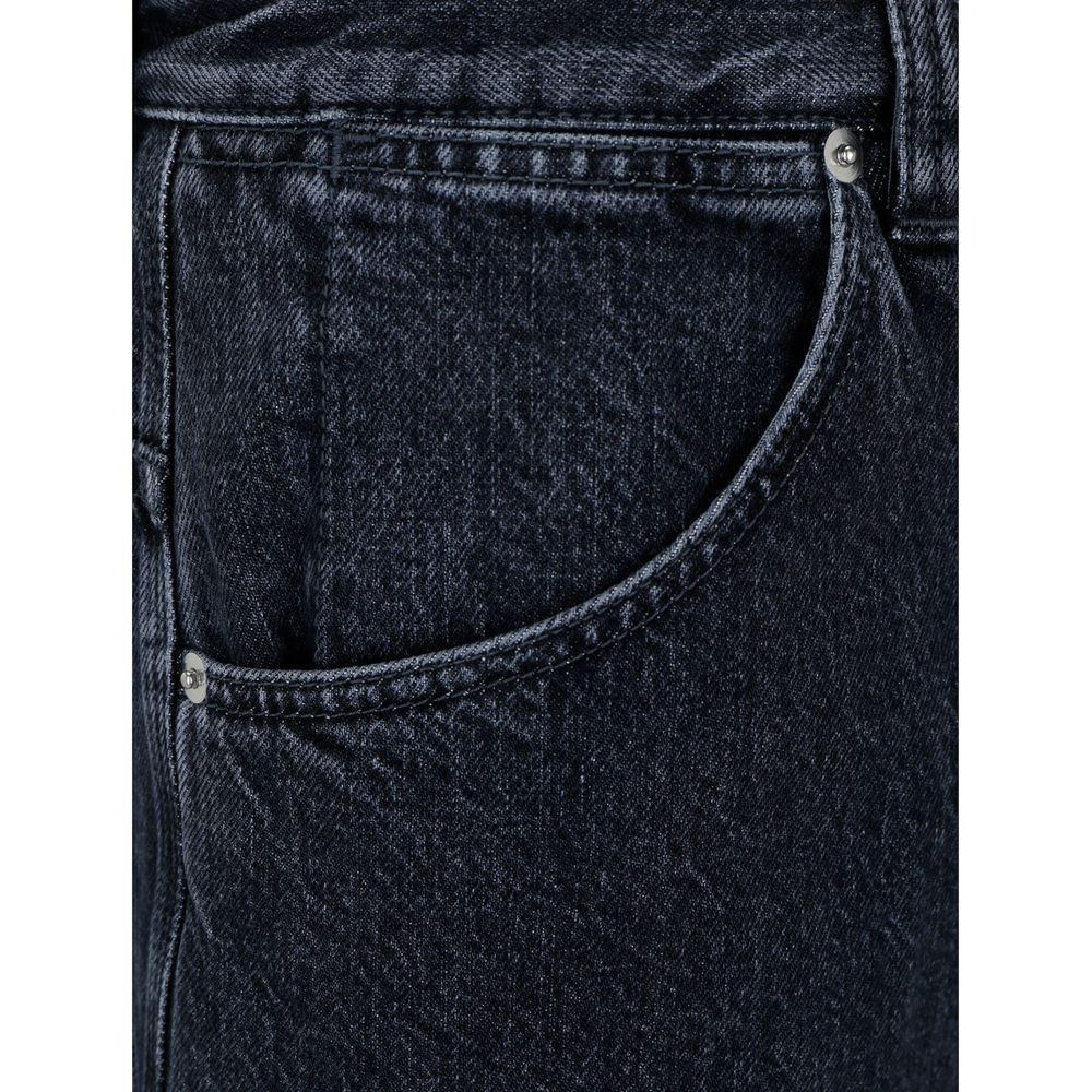 Wide-Leg Denim Jeans