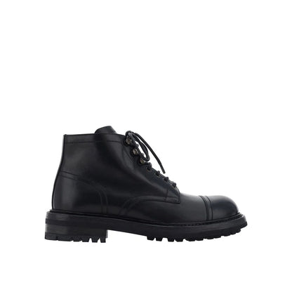 Lace-Up Leather Boots