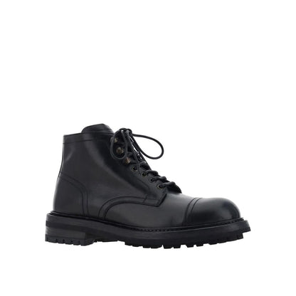 Lace-Up Leather Boots