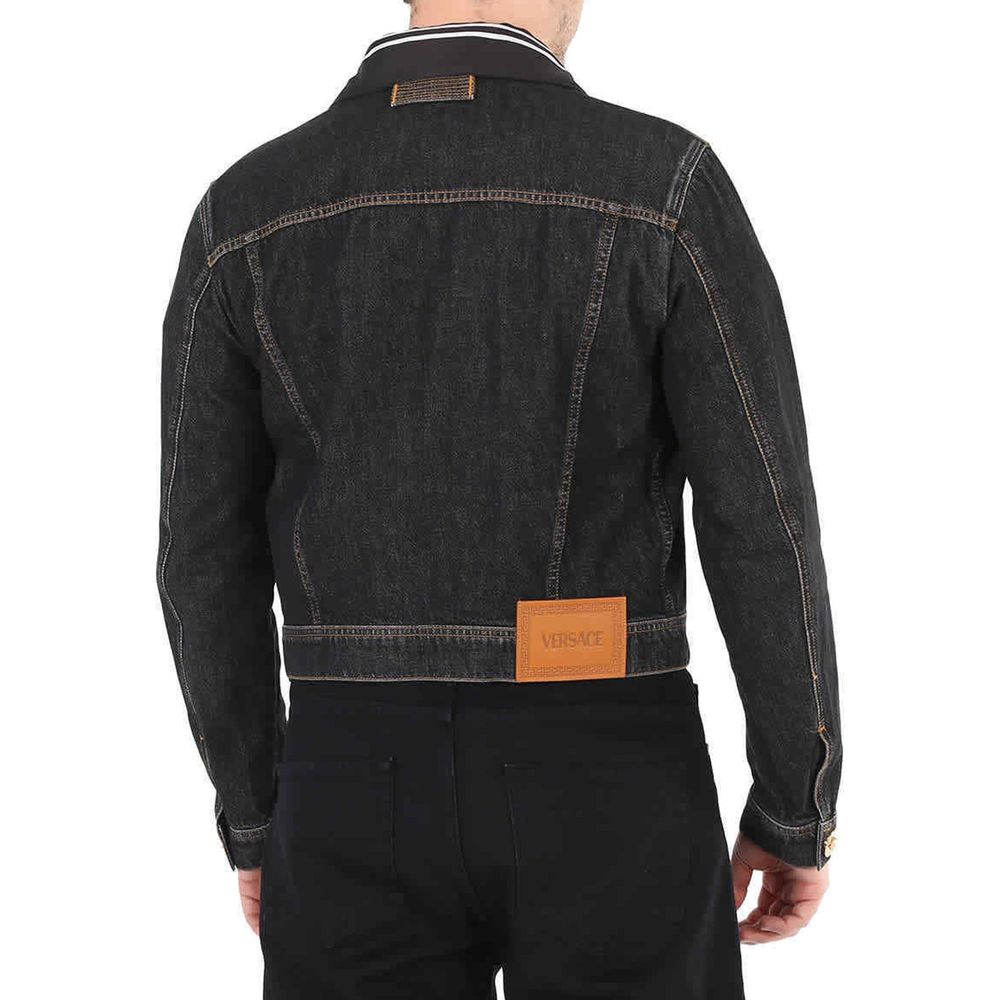 Medusa Motif Denim Jacket