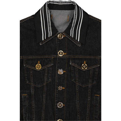 Medusa Motif Denim Jacket