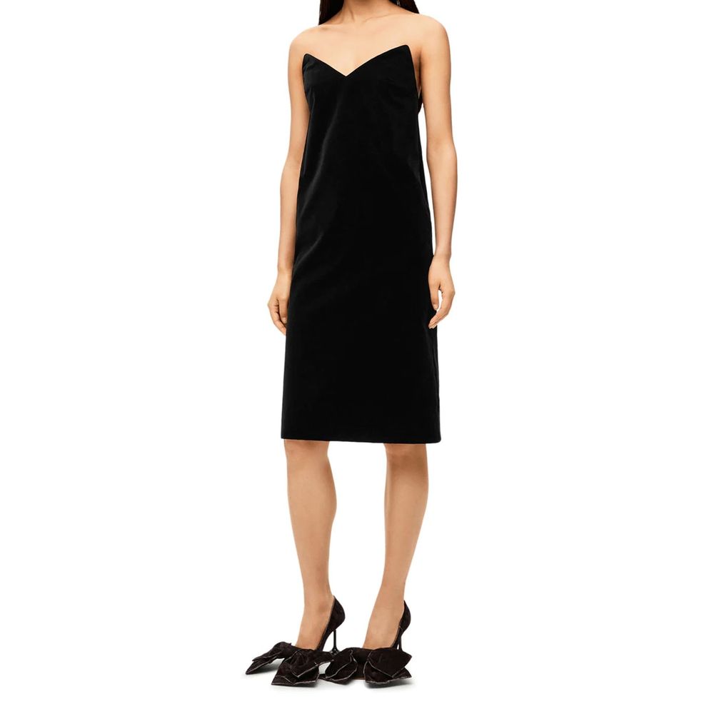 Bustier Velvet Dress