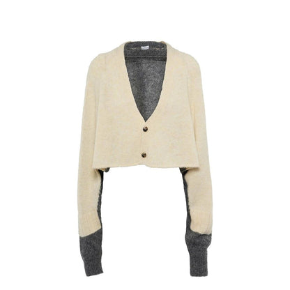 Cropped Wool Cardigan