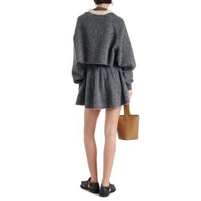 Cropped Wool Cardigan