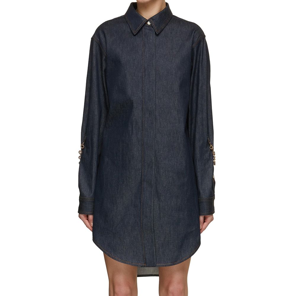 Denim Chain Shirt Dress