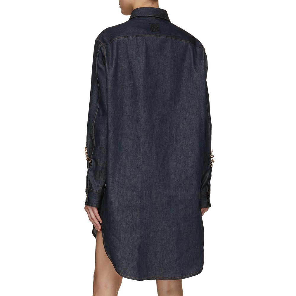 Denim Chain Shirt Dress