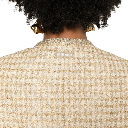 Check Lamé Jacket