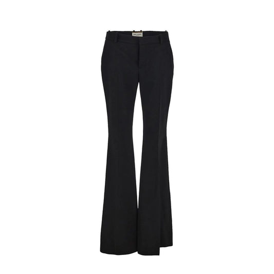 Flared Wool Trousers