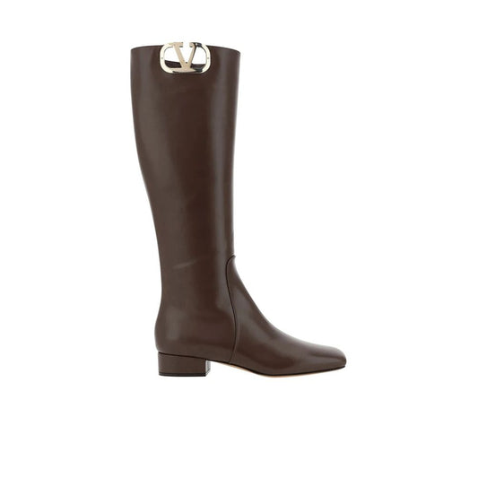 Leather Logo Boots